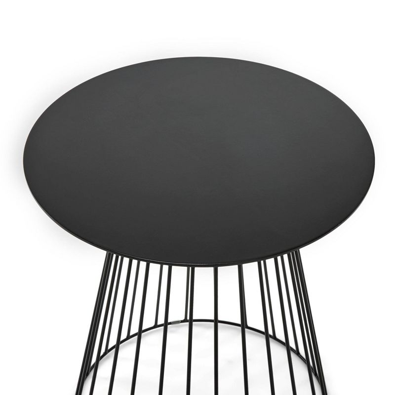 Element Round Side Table Black - Adore Decor, 4 of 6