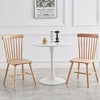 Kumasinova Set of 4 Dining Chairs (FAS Quality) – Rounded Edges,  Solid Wood Chair with Curved Backrest, Farmhouse Kitchen Chair, Open Paint Finish - 3 of 4