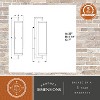 VAXCEL Morgan Park 1 Light Black Dusk to Dawn Contemporary Outdoor Wall Lantern Clear Glass - 4 of 4