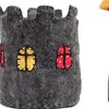 Slickblue Cute Felt Castle Decor – 7.5-Inch Tower, Crafted from Natural Wool - 2 of 3