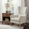 NicBex Polyester Accent Chair,Upholstered Living Room Chairs with High Backrest and Birch Legs,Cozy Armchair,Accent Chairs for Living Room - 2 of 4