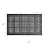 HomeRoots 36" X 36" Black Geo Circles Outdoor Rubber Door Mat - 3 of 4