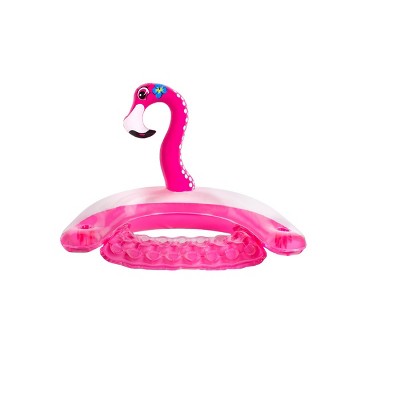 Swim Central 60" Inflatable Flamingo Swimming Pool Sling Chair Pool Float