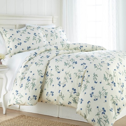 Southshore Fine Living Myosotis Scorpiodes 300 TC 100% Cotton Sateen Duvet Cover Set with Shams - image 1 of 4