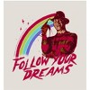 A Nightmare On Elm Street Follow Your Dreams Adult Long Sleeve Hoodie - 2 of 2