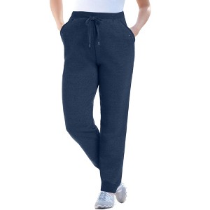 Woman Within Plus Size Better Fleece Jogger Sweatpant - 1 of 4