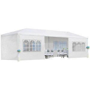 10x30' Wedding Party Canopy Tent Outdoor Gazebo with 8 Removable Sidewalls - 1 of 4