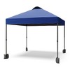 10x10 Pop Up Canopy Tent, Instant Portable Shelter with Wheeled Bag and Silver Coated Top, Adjustable Heights Gazebo with Sidewall, Outdoor Sun Shade - 4 of 4