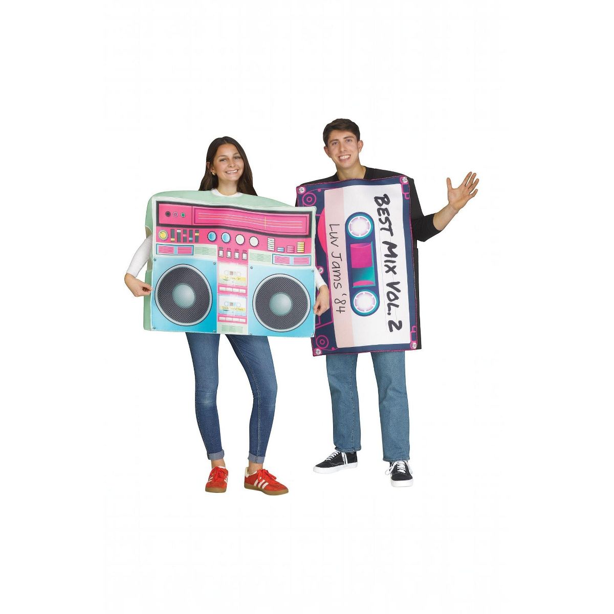 Fun World Cassette and Boombox Adult Couples Costume