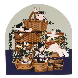 Cat's Meow Village 3.5 Inch Sweet Sixteen Convention Bradford Baskets Village Buildings - 1 of 2