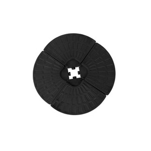 Kumasinova Heavy-Duty Square Outdoor Umbrella Base with 4 Removable Plates,Plastic Patio Umbrella Stand for Offset Cantilever Umbrellas,Black - 1 of 4