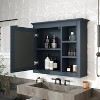 KTMBDW Bathroom Medicine Cabinet with Mirror, Wall Mounted Home Storage with Door and 3 Open Shelves, Adjustable Shelves - 4 of 4