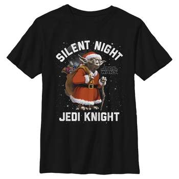 Boy's Star Wars Christmas Stanta Yoda T-Shirt
