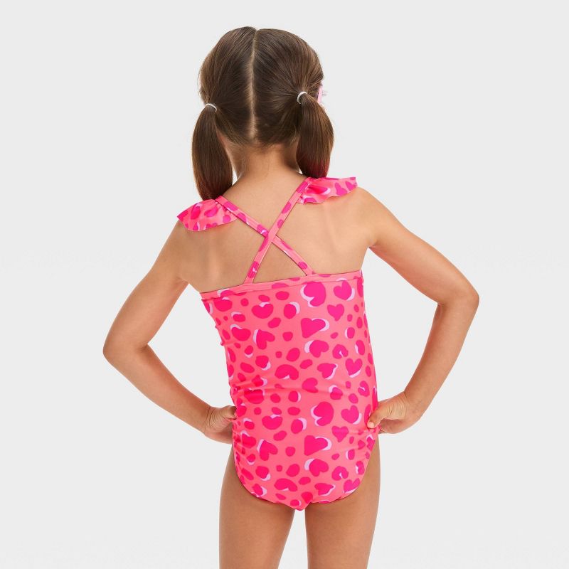 Toddler Girls' Ruffle One Piece Swimsuit - Cat & Jack™, 4 of 5