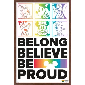 Trends International Disney Mickey Mouse - Belong Framed Wall Poster Prints - 1 of 4