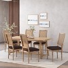 Christopher Knight Home  Brownell French Country Wood and Cane Upholstered Dining Chairs (Set of 6) - 2 of 4