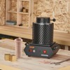 VEVOR Gold Melting Furnace, 1350W, 2102 ℉ Max Temperature, Digital Electric Melting Furnace with 1 kg and 3 kg Ceramic Crucibles, Crucible Tongs,Black - 2 of 4
