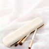 Anna-Kaci 2-Piece Silicone Makeup Brush Holder Travel-Friendly Protective Case - Light Beige - 3 of 4