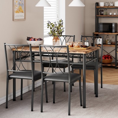 Garvee Dining Table Set, Dining Table Set: Small Rectangle Table & Chairs for Kitchens, Dining Room