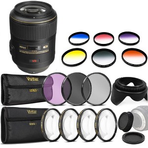 Nikon 105mm f/2.8G ED-IF AF-S VR Micro NIKKOR Lens Filter Bundle - 1 of 4