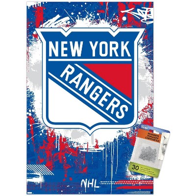 Trends International Nhl New York Rangers - Logo 21 Unframed Wall Poster  Prints : Target