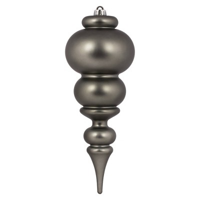 Vickerman 14" Pewter Matte Finial UV Coated Drilled Cap