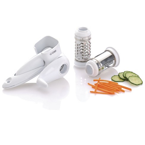 Commercial Chef Mini Hand Held Grater With Interchangeable Blades