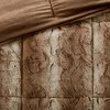 Lyngins 4-Piece Faux Fur Full/Queen Comforter Set, Ultra-Soft Bedding Set with Shams & Decorative Pillow, Oeko-Tex Certified Quilt Bedding Set - 4 of 4