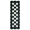 Modern Geometric Area Rug Scalloped Edge Washable Rugs for Living Room Bedroom Soft Foldable Farmhouse Carpet - 4 of 4