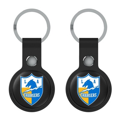 Keyscaper NFL AFC Historic Teams Insignia Black Airtag Holder 2-Pack