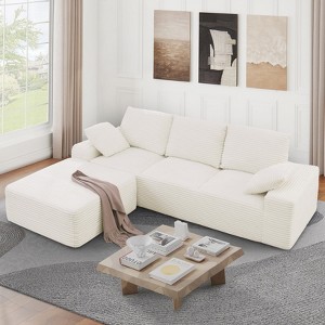 EMPIRE DIGILABS L-Shaped Cloud Sectional Sofa with Deep Seat - 1 of 4