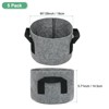 Unique Bargains Thickened Fabric Durable Handles Multipurpose Good Drainage Plant Grow Bags 5 Pcs - 3 of 4