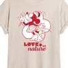 Women's - Disney - Minnie Mouse Love Nature Oversized Graphic T-Shirt - 2 of 4