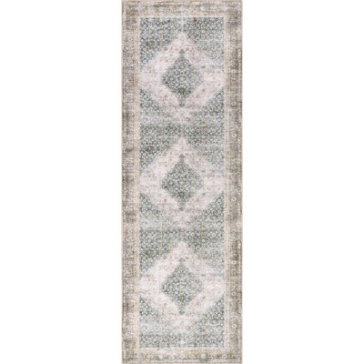 Nuloom Caius Faded Medallion Pet Friendly Machine Washable Area Rug