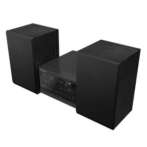 Panasonic® Bluetooth® Compact Home Stereo System with Full-Range Speakers, Amp, CD Player, Radio, and Remote, PM270 in Black - 1 of 4