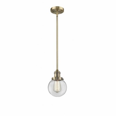 Beacon - 1 Light Mini Pendant In Industrial Style-9.5 Inches Tall and 6 Inches Wide