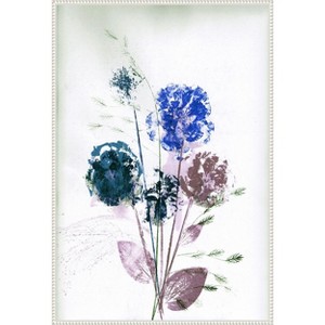 Amanti Art Bouquet Blue by Pernille Folcarelli Framed Canvas Wall Art - 1 of 4