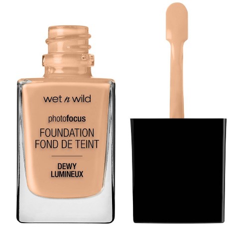 wet n wild photo focus foundation dewy swatches