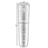 Uniquewise Brown Decorative Contemporary Mango Wood Ribbed Design Cylinder Shaped Vase - 4 of 4