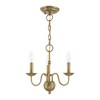 Livex Lighting Windsor 3 - Light Chandelier in  Antique Brass - 2 of 4