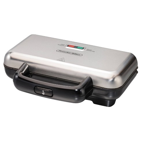 Sandwich Maker with Nonstick Surface, White - Model