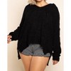 Women's Textured Knit Hoodie - POL - 4 of 4