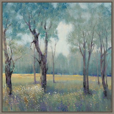 Amanti Art Morning Mist by Tim O'Toole Canvas Wall Art Print Framed 22 x 22-in.
