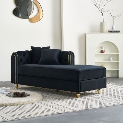 NicBex Couches for Living Room 86" Loveseat Sofa Luxury Modern Velvet Fluffy Upholstered 2-seater Sofa with 2 Throw Pillows for Bedroom
