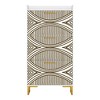Resenkos Yardi Yard Wood Shoe Storage Cabinet, Narrow Closet Shoe Organizer Rack for Entryway, Beige - 4 of 4