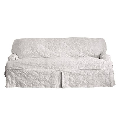 Matelasse Damask Sofa Slipcover - Sure Fit