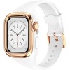 Worryfree Gadgets One Peice Silicone Band with Bumper Case for Apple Watch 38/40/41mm - 3 of 4