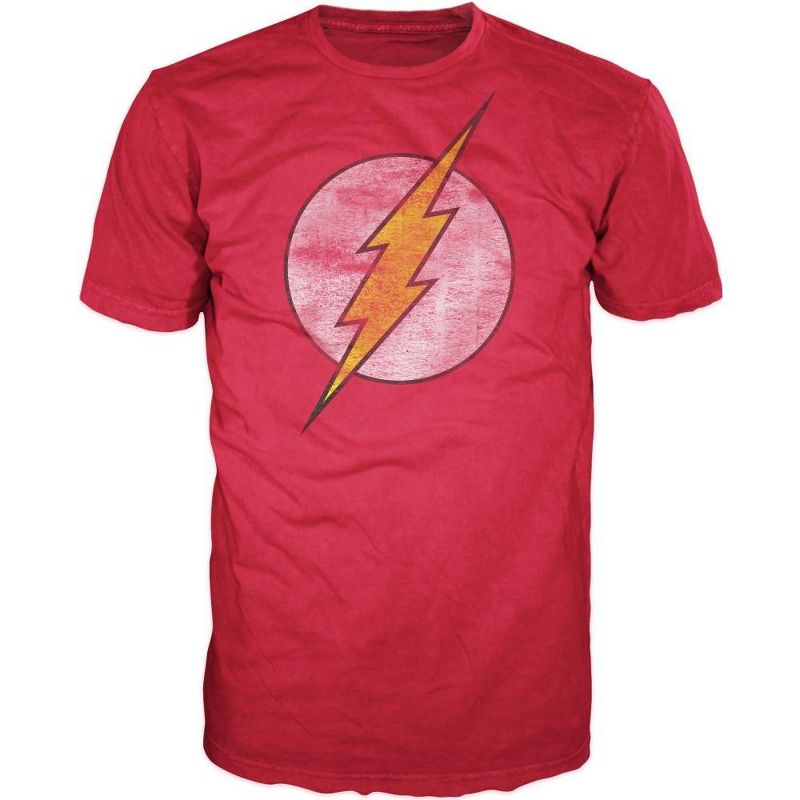 The Flash Classic Distressed Logo Red Graphic Tee, 1 of 4