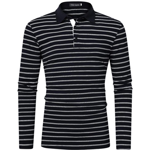 Men s Casual Golf Polo Shirts Athletic T Shirt Long Sleeve Wicking Quick Dry Slim Fit Cotton Sports Shirts Target