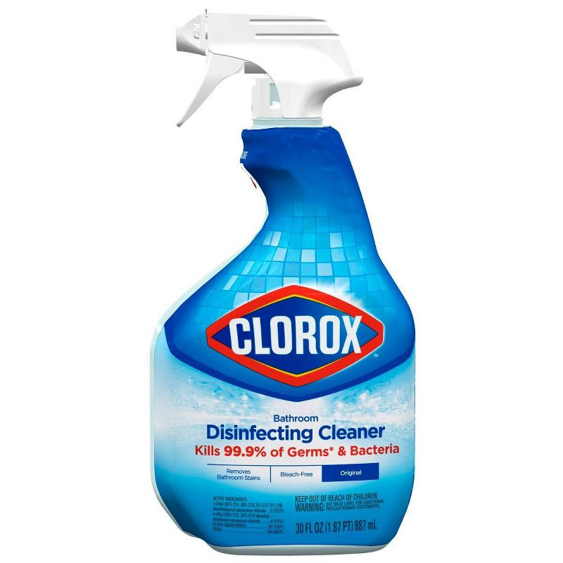Clorox Disinfecting Bathroom Cleaner Spray Bottle - 30oz, 3 of 19